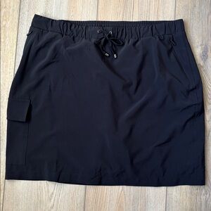 NWT Chico’s Zenergy Pull On UPF 50+ Black Athletic Explorer Skort